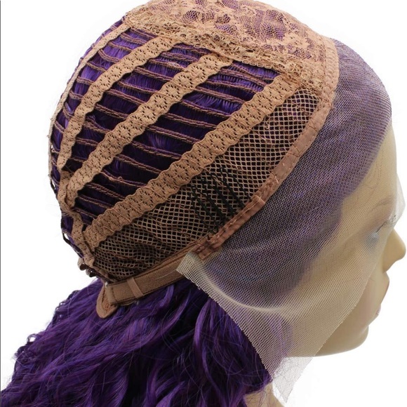 💫 24”  PURPLE OMBRE KINKY CURLY
 LACE FRONT WIG💫 *NEW*
🆕🆕🆕 - Picture 6 of 8
